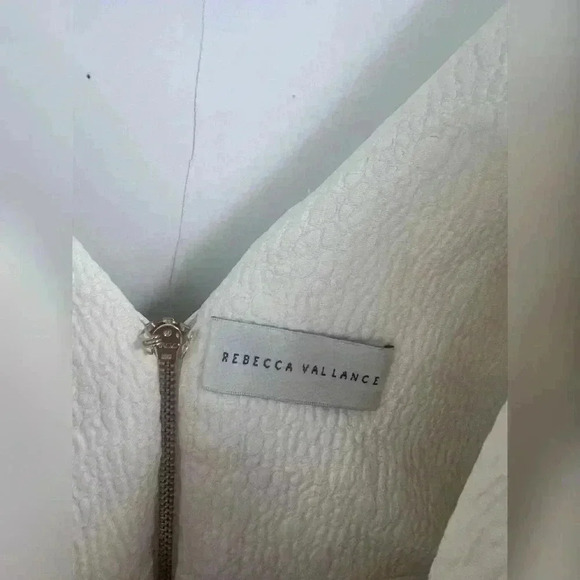 Rebecca Vallance Monique Contrast Bow Crepe Bridal Wedding Formal Dress Size 4 - Picture 3 of 7